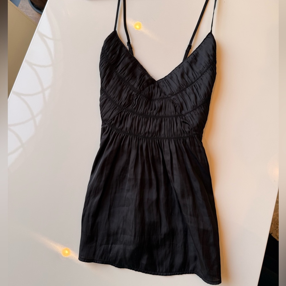 Zadig & Voltaire Cayonne Satin Camisole in Black